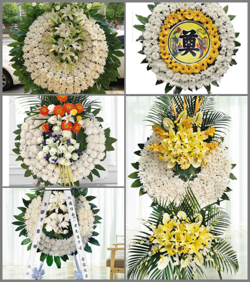 江苏南通崇川区城东街道银花苑社区花圈速递